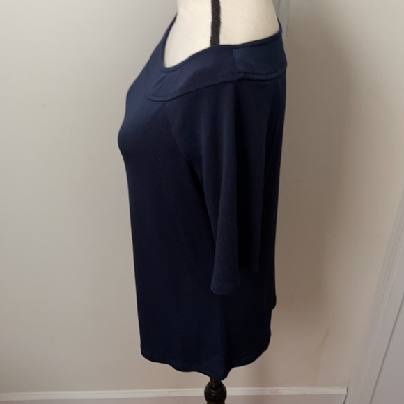 The Limited Navy Short Sleeve Blouse - Picture 13 of 15